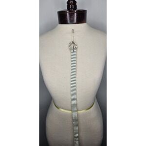 Vintage 1940s–50s Blue White Stripe Taffeta Belt